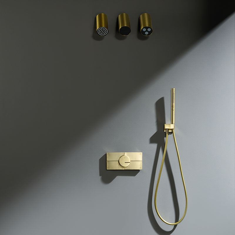 Boelon Modern Concealed Brass Rainfall Shower System