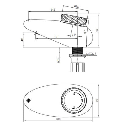 Boelon Pebble Design Solid Brass Bathroom Basin Faucet