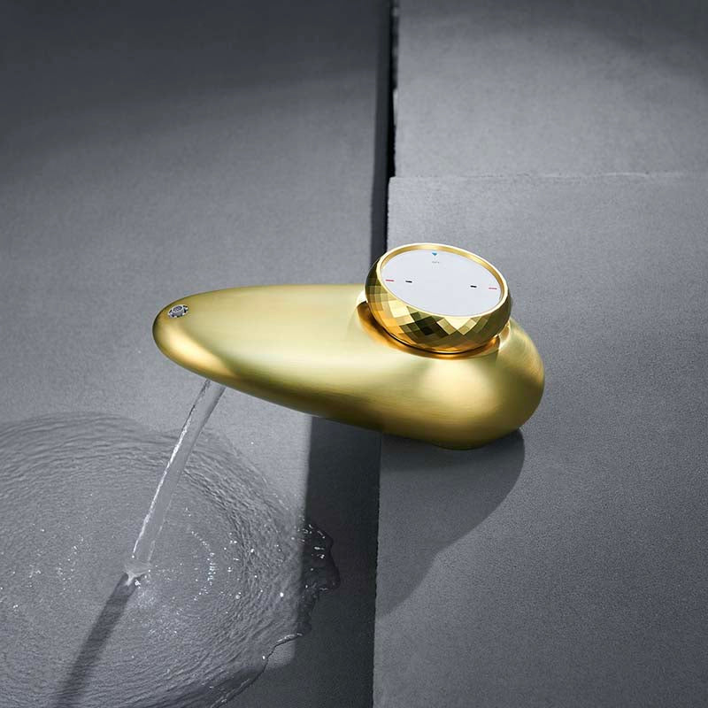 Boelon Pebble Design Solid Brass Bathroom Basin Faucet