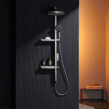 Boelon Premium Digital Display Shower Set with Dual-Layer Shelf