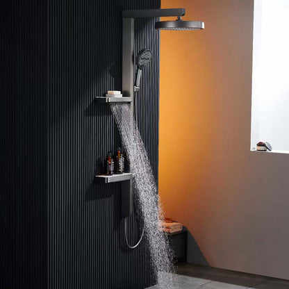 Boelon Premium Digital Display Shower Set with Dual-Layer Shelf