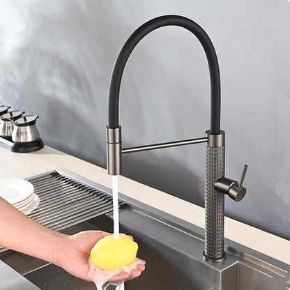 Boelon Pull-Down Kitchen Faucet with U-Shaped Silicone Hose