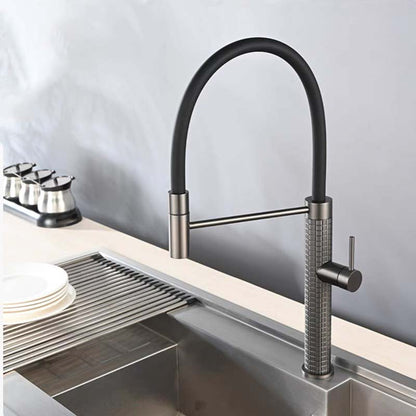 Boelon Pull-Down Kitchen Faucet with U-Shaped Silicone Hose