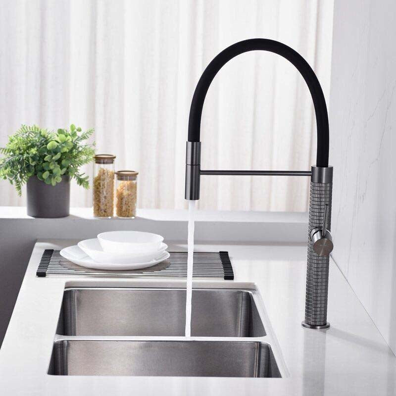 Boelon Pull-Down Kitchen Faucet with U-Shaped Silicone Hose