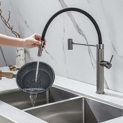 Boelon Pull-Down Kitchen Faucet with U-Shaped Silicone Hose