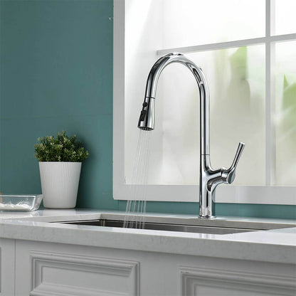 Boelon Pull-out Kitchen Faucet with Two Water Flow Modes