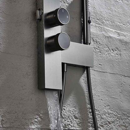 Boelon Rainfall Shower System with Body Spray and Hand Shower