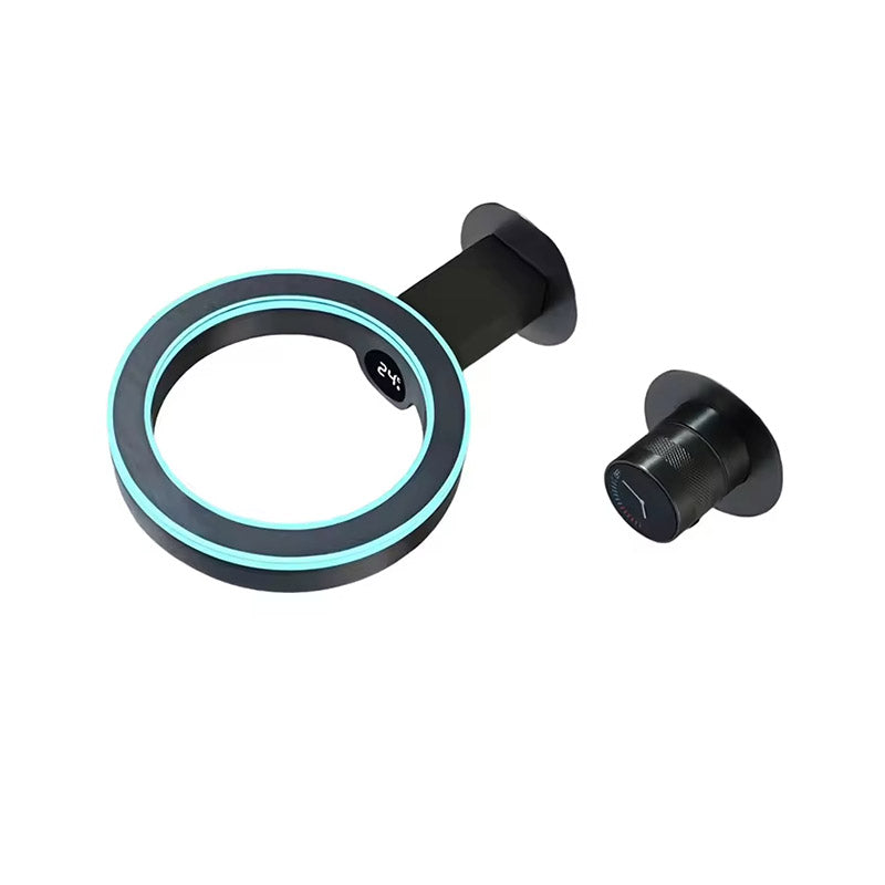 Boelon Ring-Design LED Digital Waterfall Basin Faucet