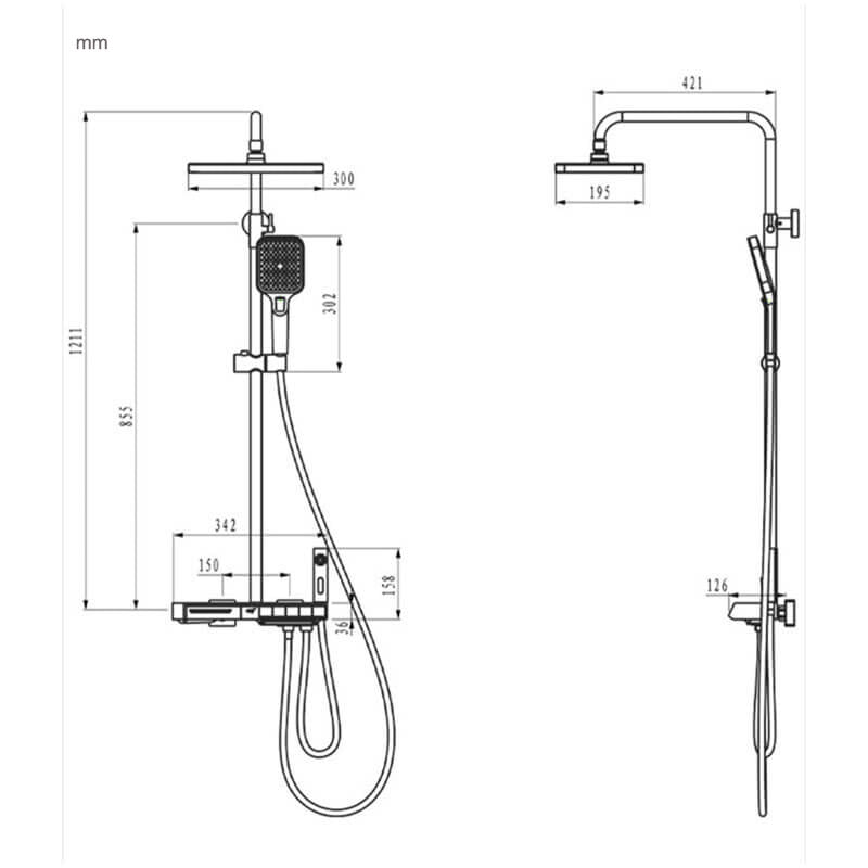 Boelon Shower System with Body Jet Spray