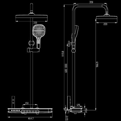 Boelon Shower System with Body Jets
