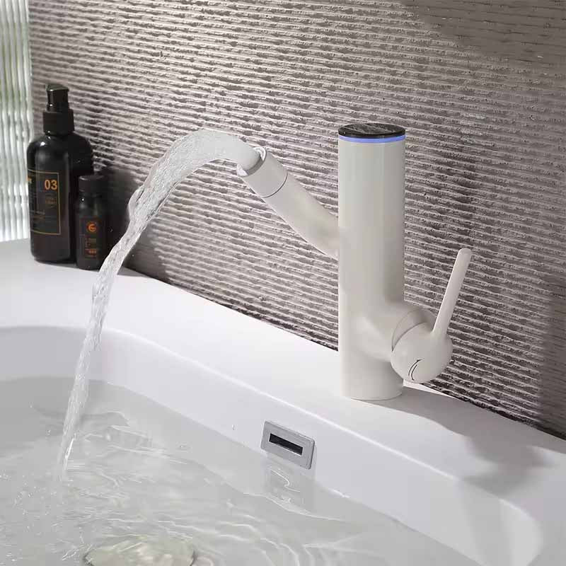 Boelon Solid Brass Digital Display Swivel Basin Faucet