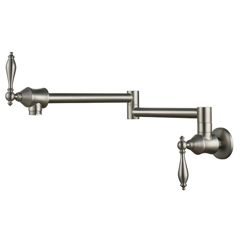 Boelon Solid Brass Folding Wall-Mounted Single Cold Kitchen Faucet