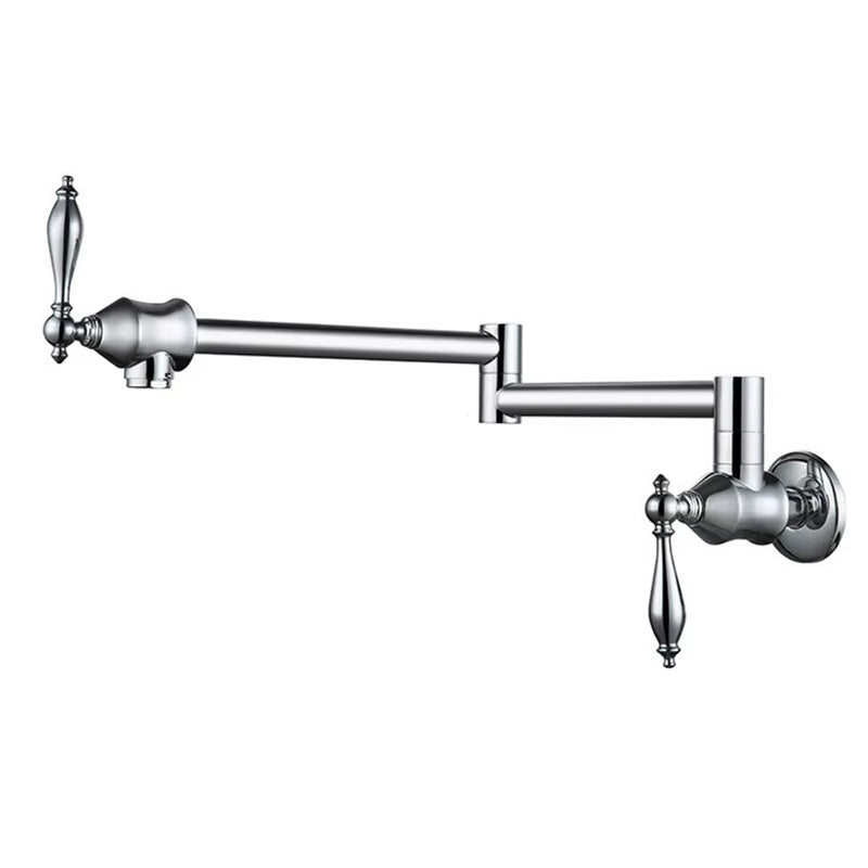Boelon Solid Brass Folding Wall-Mounted Single Cold Kitchen Faucet