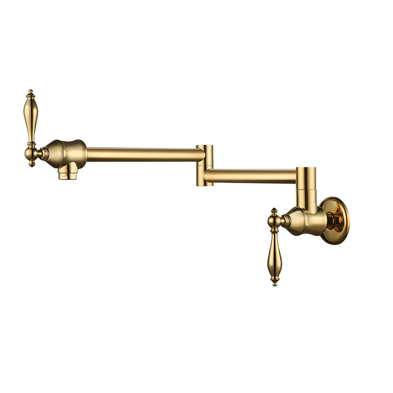 Boelon Solid Brass Folding Wall-Mounted Single Cold Kitchen Faucet