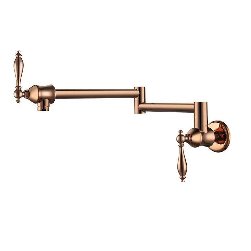 Boelon Solid Brass Folding Wall-Mounted Single Cold Kitchen Faucet