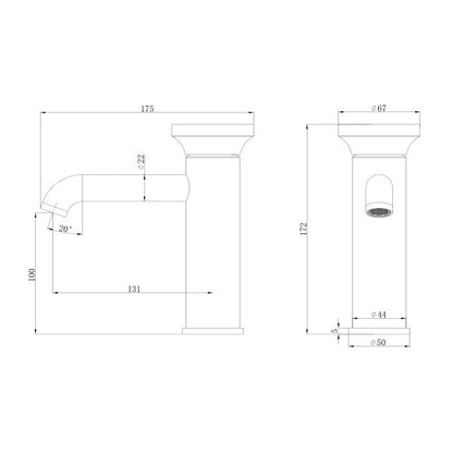Boelon Solid Brass Tall Basin Mixer Faucet