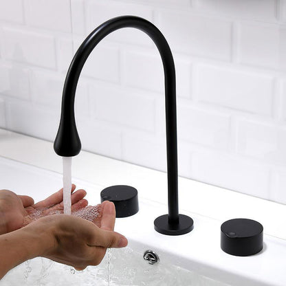 Boelon Three-Hole Basin Faucet with Dual Handles