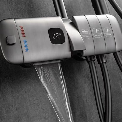 Boelon Deluxe Shower System with Digital Display and Piano Button Design