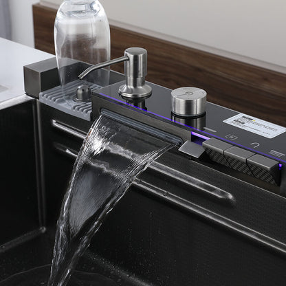 Boelon Luxury Kitchen Sink with Digital Display and Waterfall Design