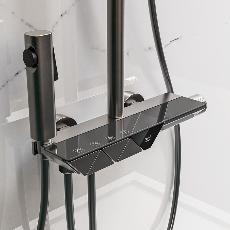 Boelon Luxury Shower System With 4 Independent Buttons
